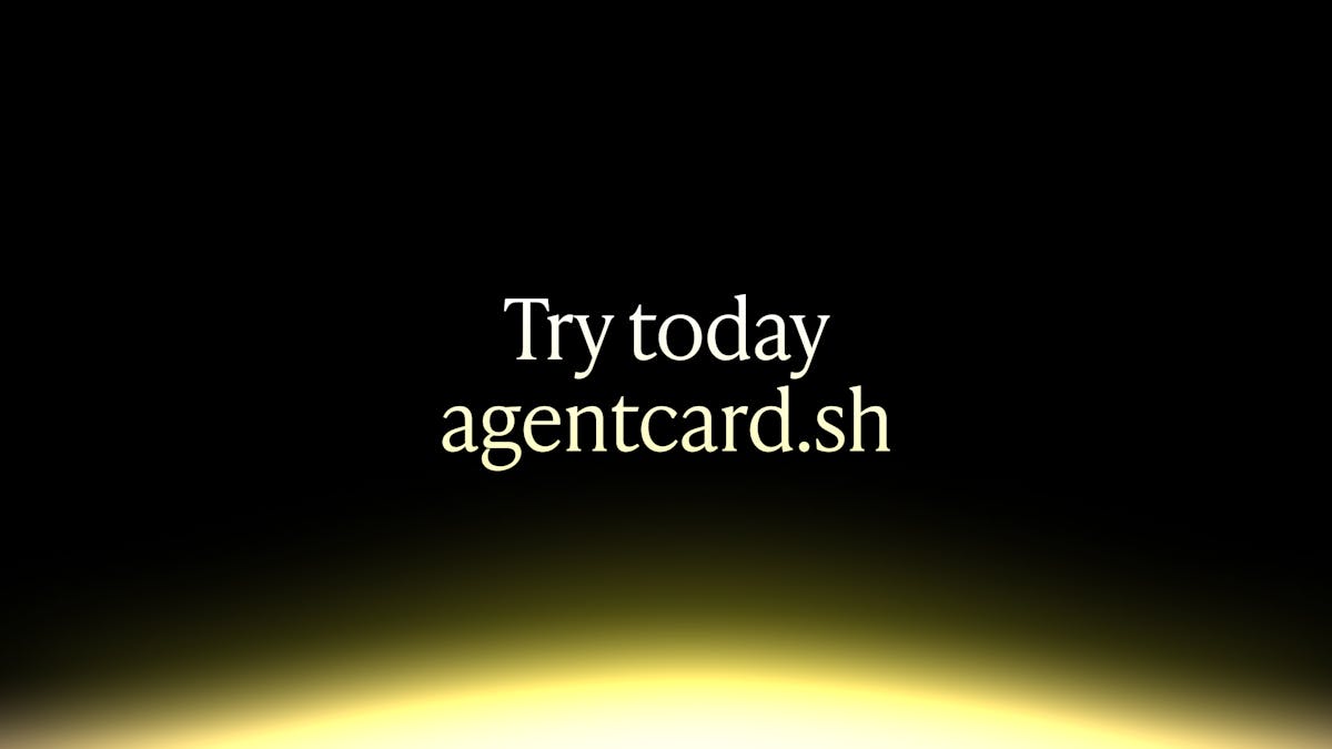 Try today — agentcard.sh